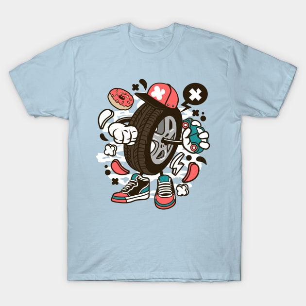 Wheelie T-Shirt by Superfunky